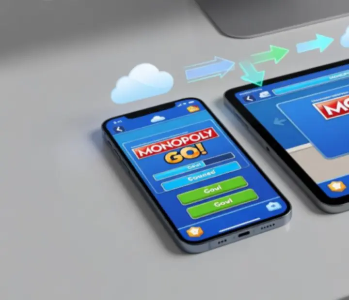 Synchronizacja postępów gry MONOPOLY GO! pomiędzy kilkoma urządzeniami