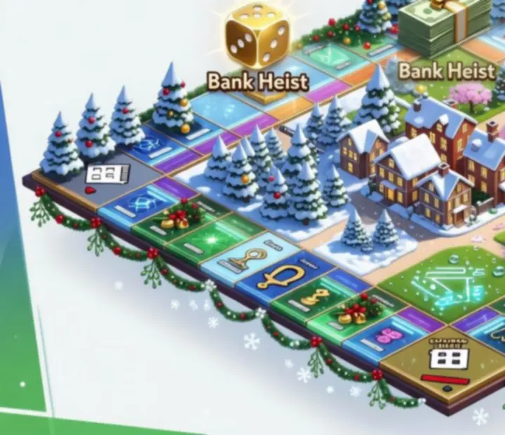 Nowy sezon w MONOPOLY GO! z widocznymi planszami i wyzwaniami sezonowymi